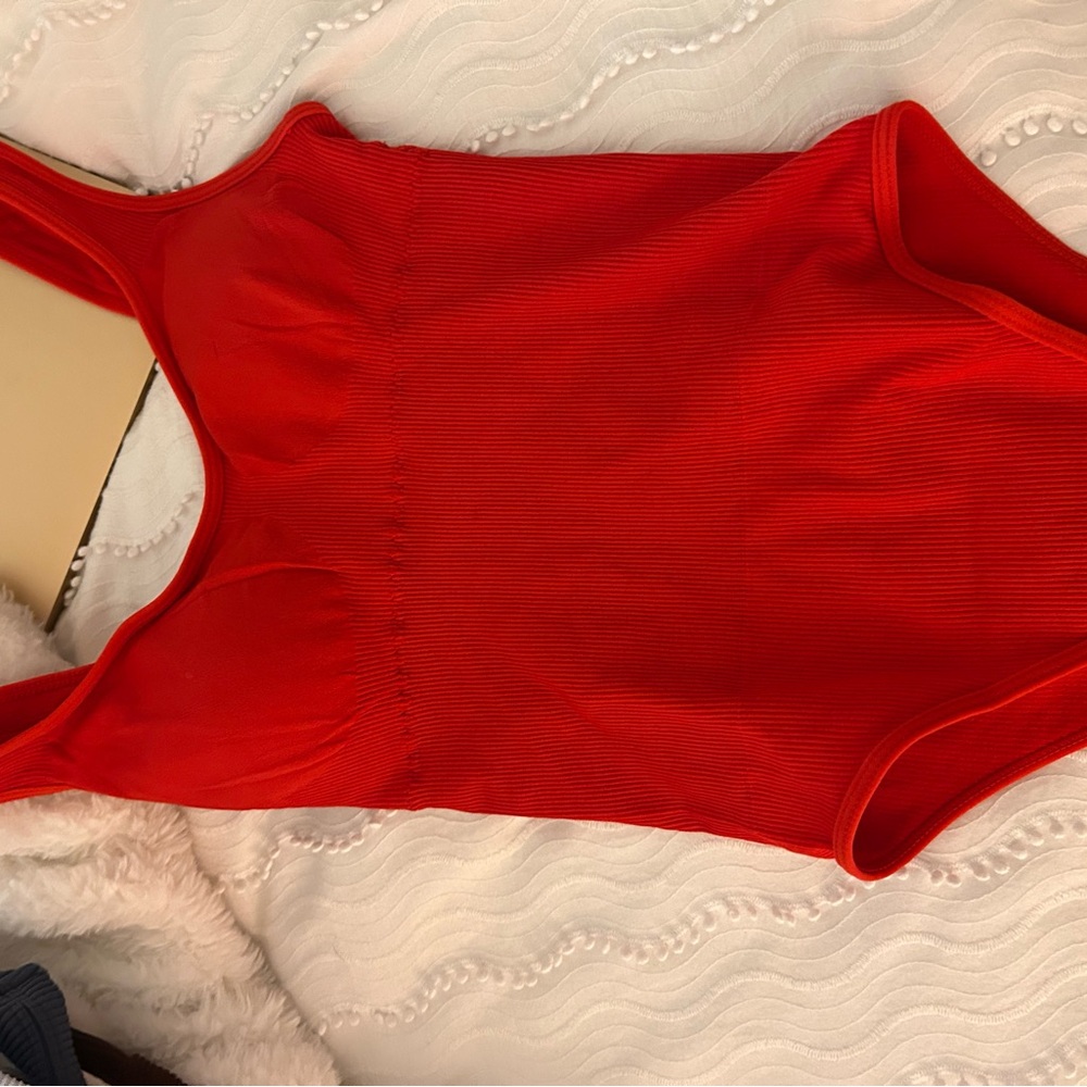 Red body suit